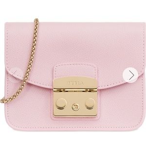 Light pink Furla handbag